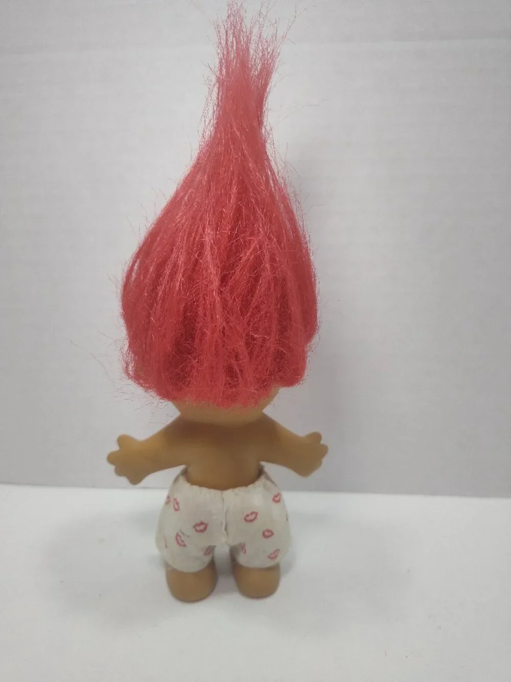 Vtg Russ Troll Doll Pink Hair 100% Huggable Shorts 5